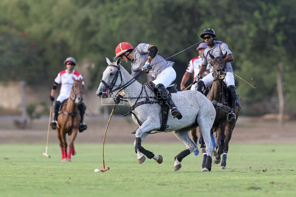 La Suiza and La Carbuccia play polo at Casa de Campo in La Romana, Dominican Republic on August 8, 2026. (Photos by Bryan Bennett)