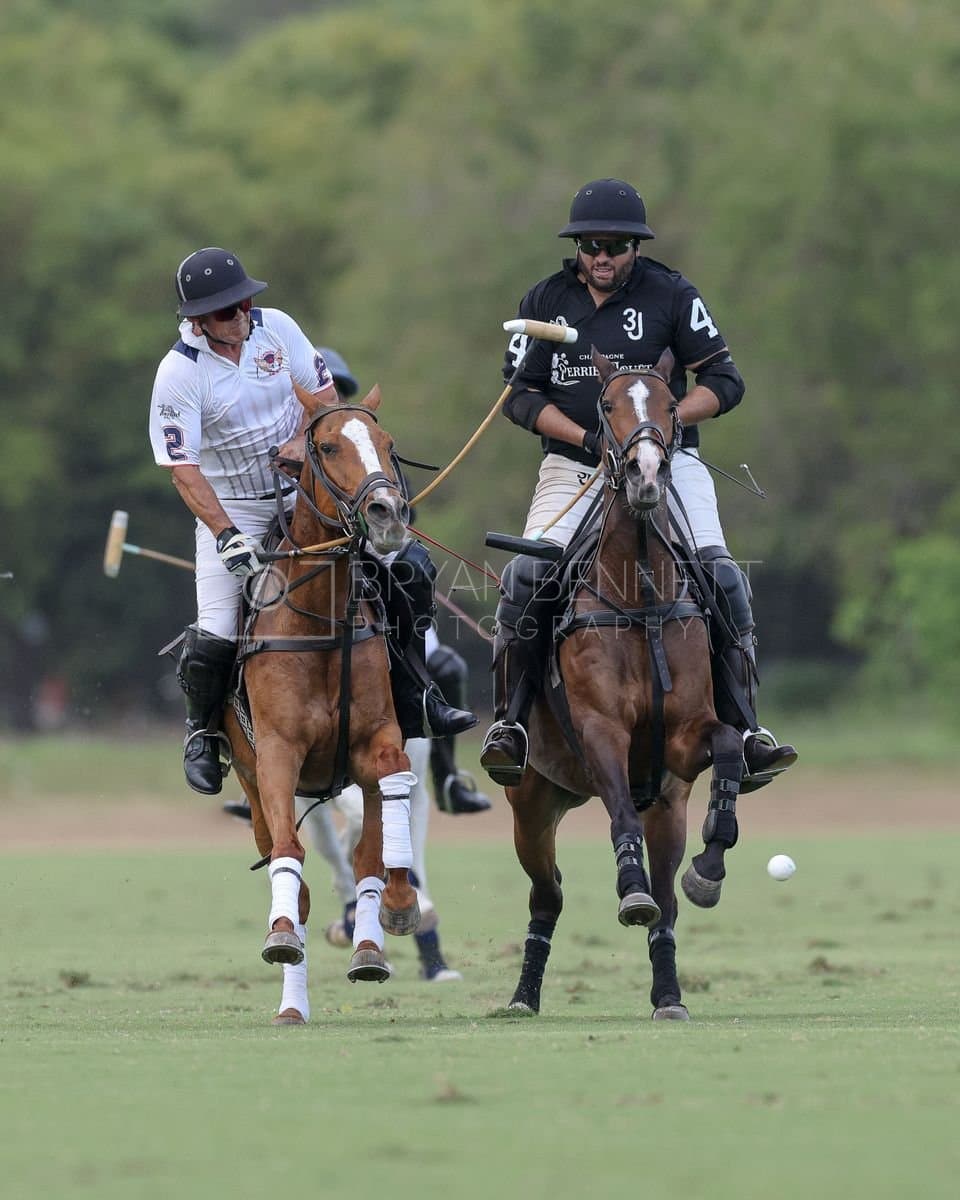 Lechuza Caracas and La Romanza 3J play polo during the Copa Britanica at Casa de Campo in La Romana, La Romana, Dominican Republic on March 1, 2026. (Photos by Bryan Bennett)