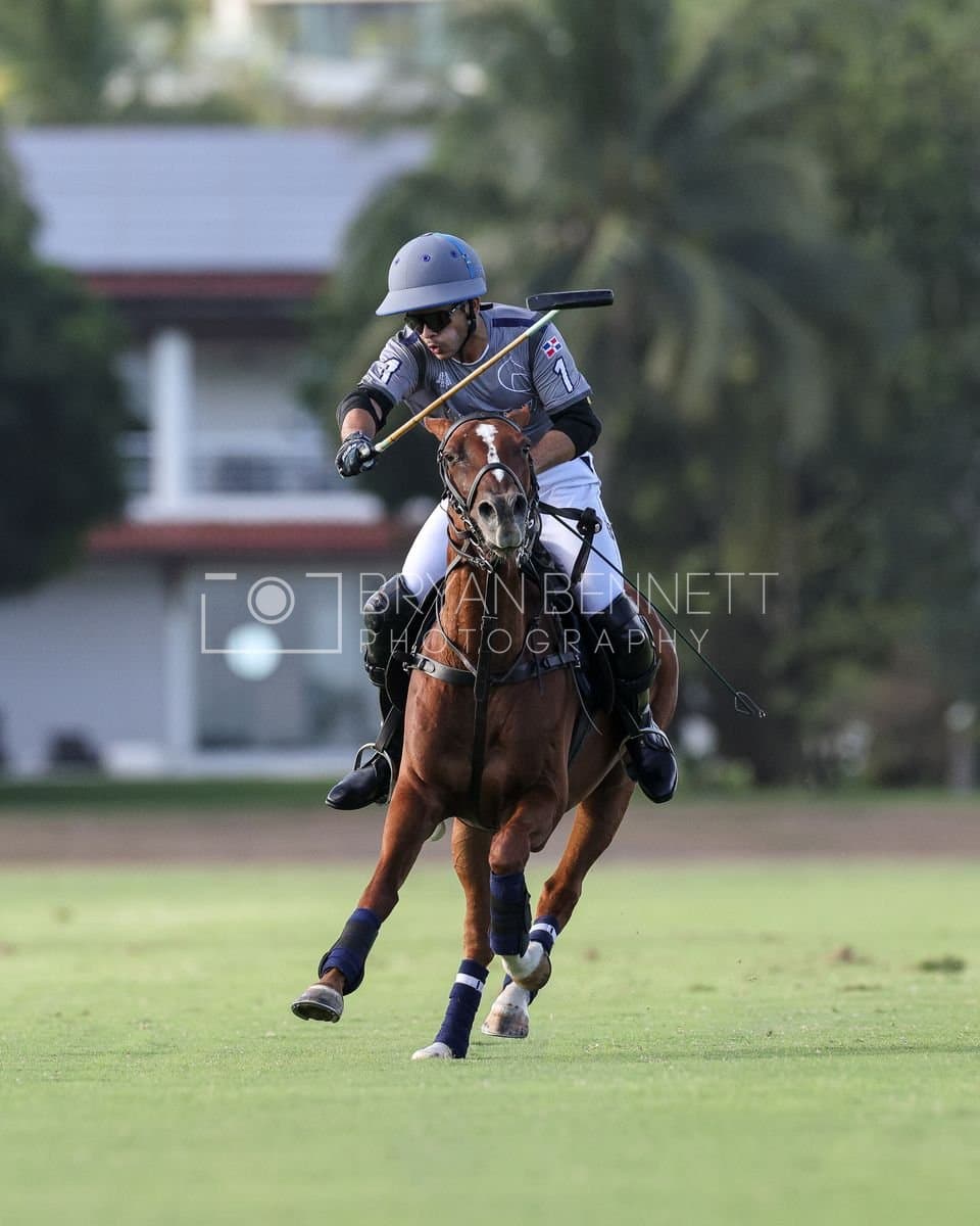 La Suiza and La Carbuccia play polo at Casa de Campo in La Romana, Dominican Republic on August 8, 2026. (Photos by Bryan Bennett)