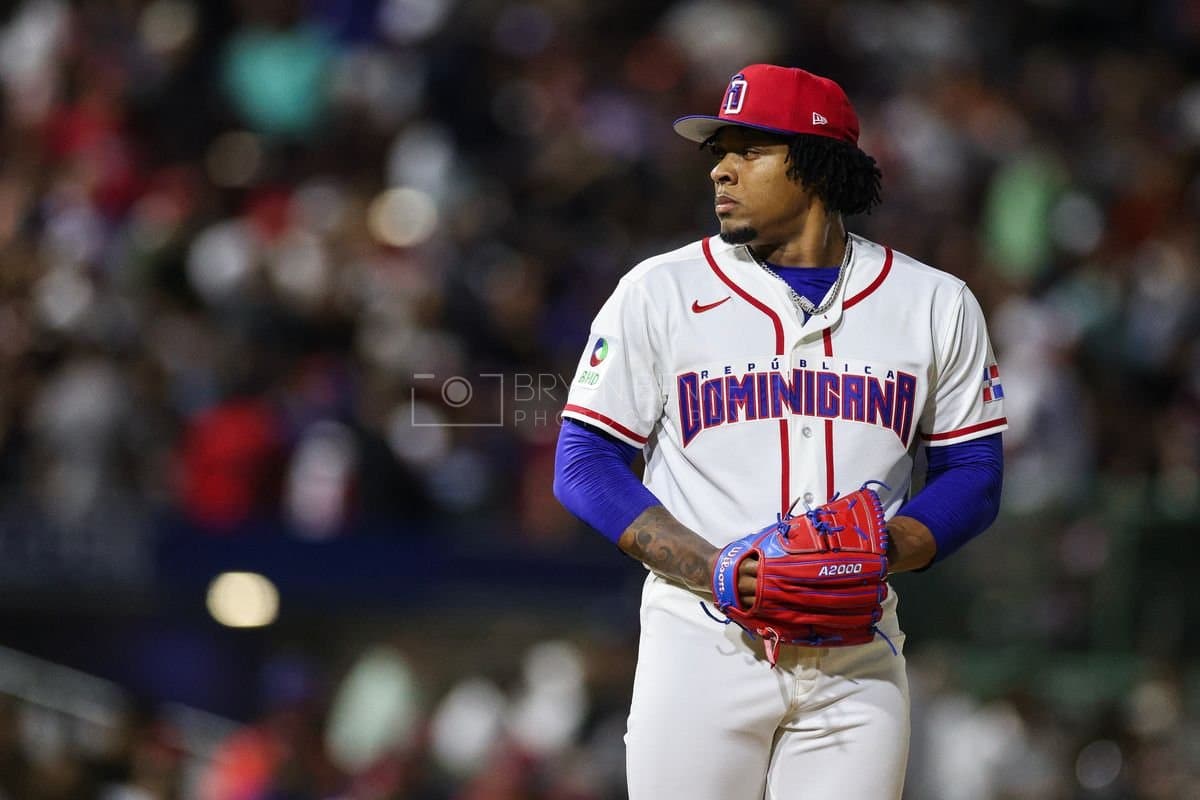 SANTO DOMINGO, DOMINICAN REPUBLIC - MARCH 03: Gregory Soto #65 of the Dominican Republic pitches during an exhibition game against the Detroit Tigers at Estadio Quisqueya on March 03, 2026 in Santo Domingo, Dominican Republic. (Photo by Bryan Bennett/Getty Images)