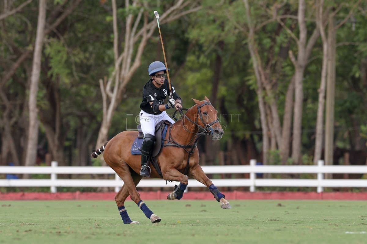 Lechuza Caracas and La Romanza 3J play polo during the Copa Britanica at Casa de Campo in La Romana, La Romana, Dominican Republic on March 1, 2026. (Photos by Bryan Bennett)