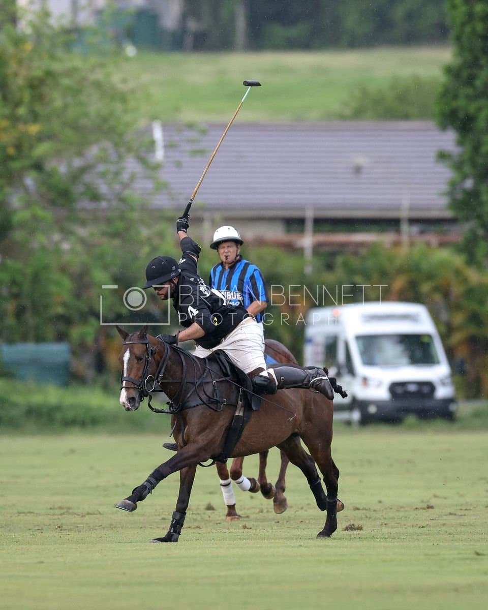 Casa de Campo and La Romanza 3J play polo during the Casa de Campo Challenge at Casa de Campo in La Romana, Dominican Republic on April 4, 2025. (Photo by Bryan Bennett)