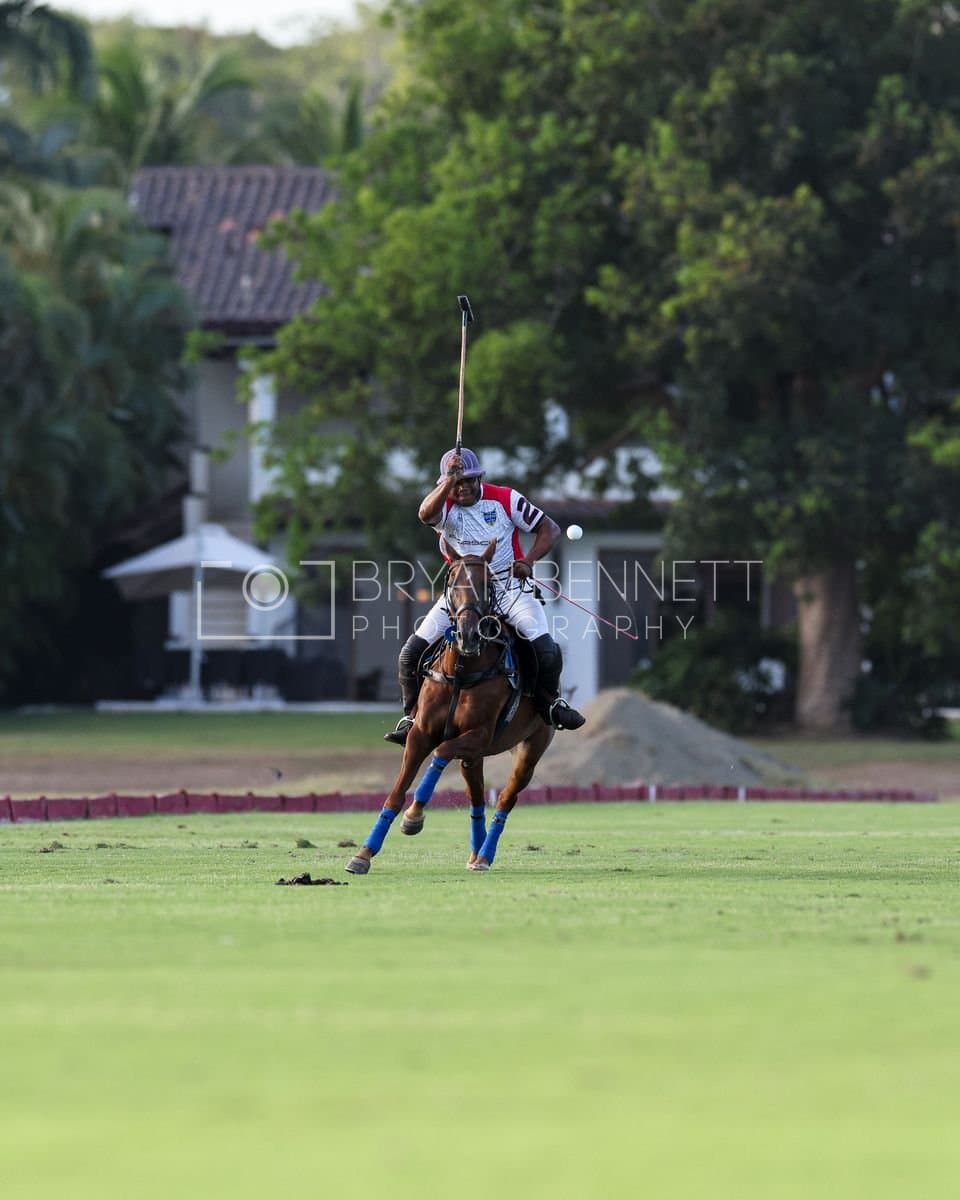 La Suiza and La Carbuccia play polo at Casa de Campo in La Romana, Dominican Republic on August 8, 2026. (Photos by Bryan Bennett)