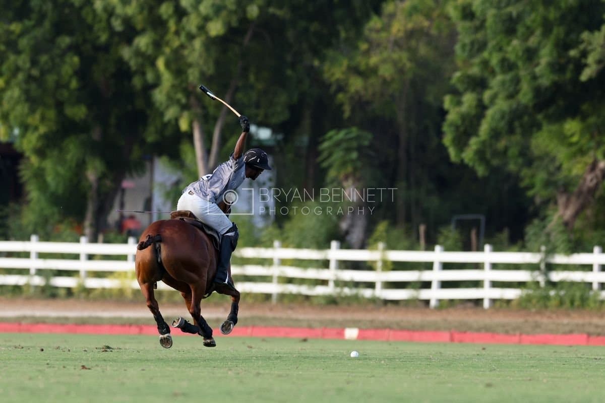 La Suiza and La Carbuccia play polo at Casa de Campo in La Romana, Dominican Republic on August 8, 2026. (Photos by Bryan Bennett)