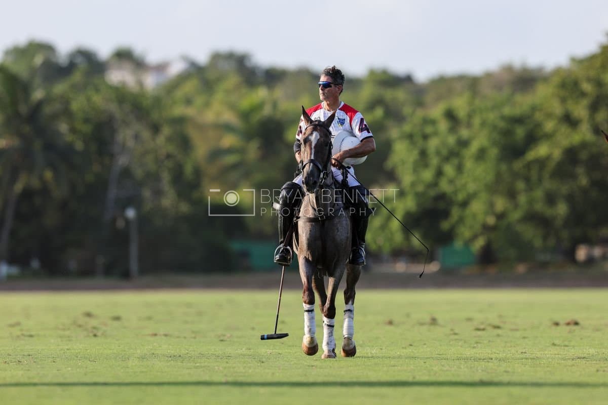 La Suiza and La Carbuccia play polo at Casa de Campo in La Romana, Dominican Republic on August 8, 2026. (Photos by Bryan Bennett)