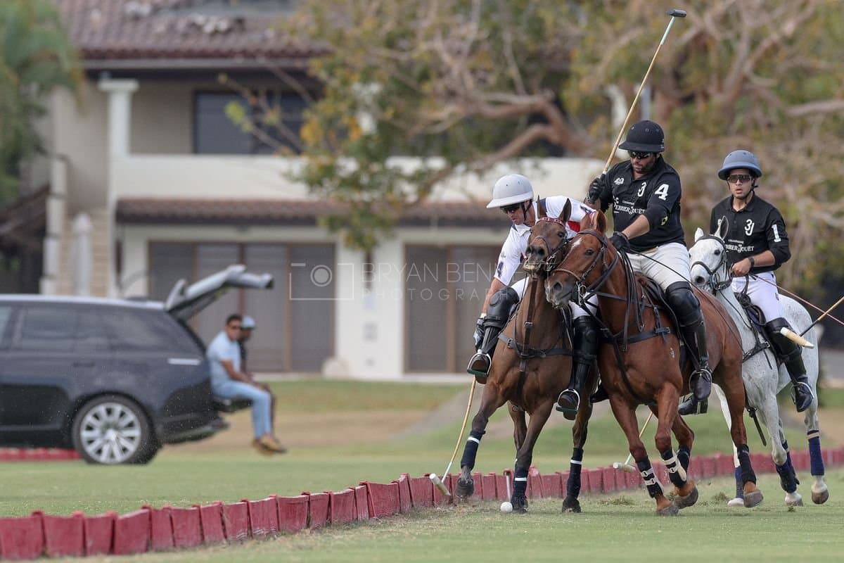 Lechuza Caracas and La Romanza 3J play polo during the Copa Britanica at Casa de Campo in La Romana, La Romana, Dominican Republic on March 1, 2026. (Photos by Bryan Bennett)