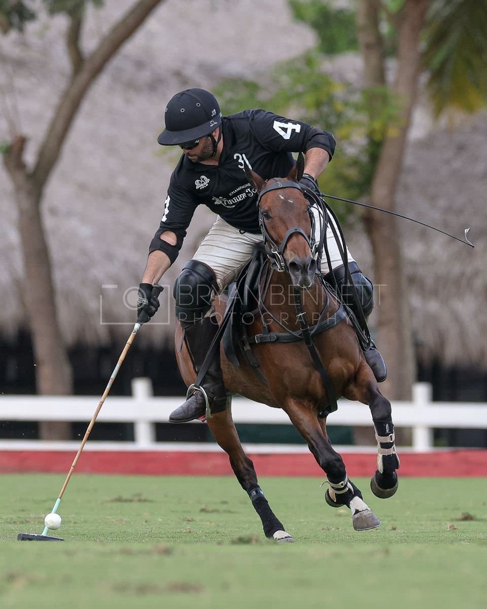 Lechuza Caracas and La Romanza 3J play polo during the Copa Britanica at Casa de Campo in La Romana, La Romana, Dominican Republic on March 1, 2026. (Photos by Bryan Bennett)