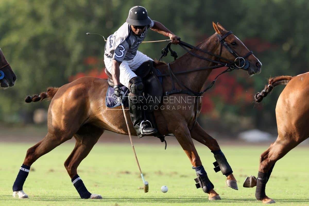 La Suiza and La Carbuccia play polo at Casa de Campo in La Romana, Dominican Republic on August 8, 2026. (Photos by Bryan Bennett)