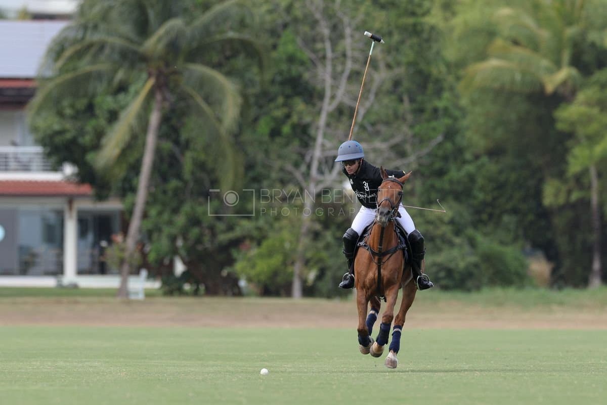 Lechuza Caracas and La Romanza 3J play polo during the Copa Britanica at Casa de Campo in La Romana, La Romana, Dominican Republic on March 1, 2026. (Photos by Bryan Bennett)