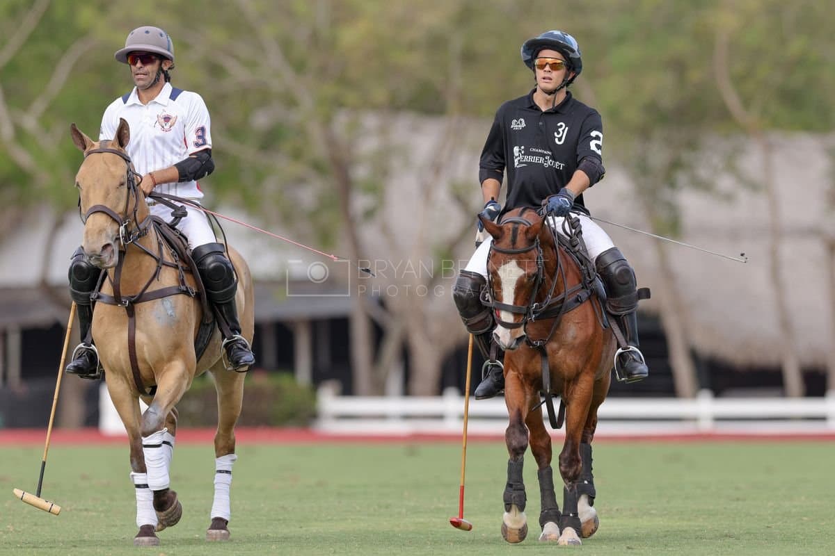 Lechuza Caracas and La Romanza 3J play polo during the Copa Britanica at Casa de Campo in La Romana, La Romana, Dominican Republic on March 1, 2026. (Photos by Bryan Bennett)