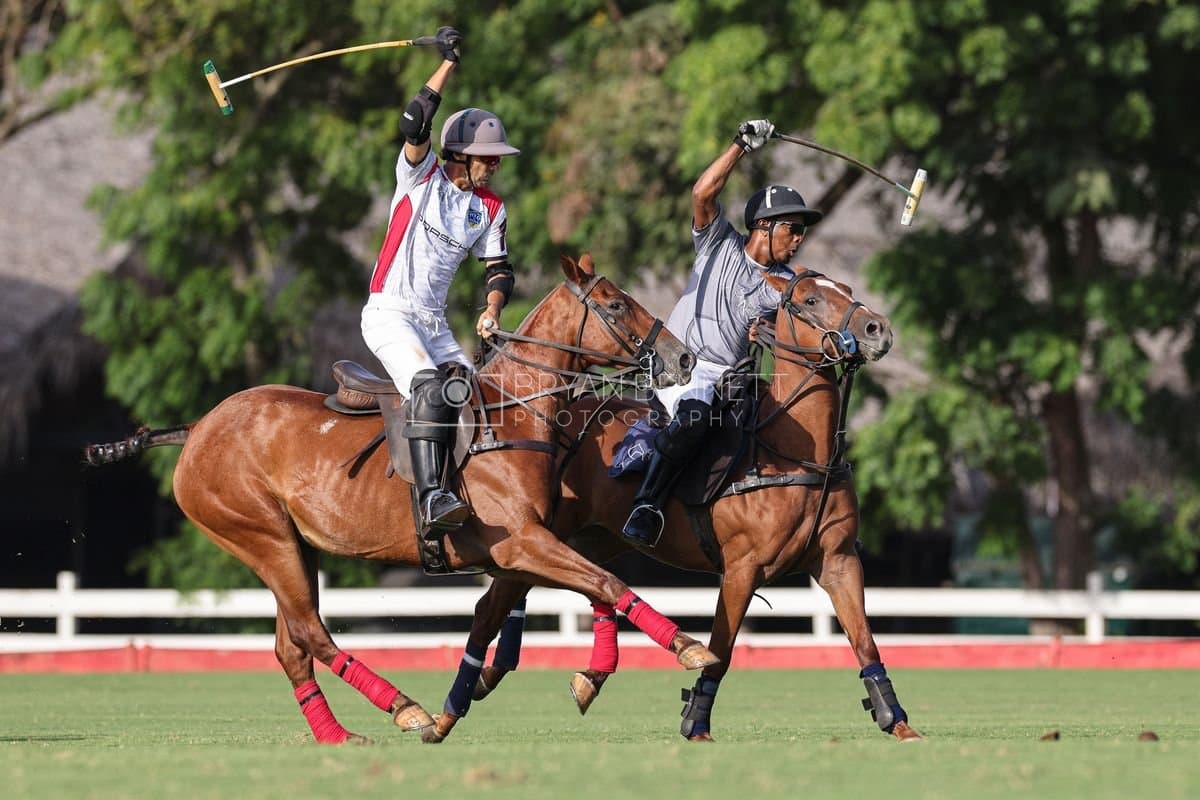 La Suiza and La Carbuccia play polo at Casa de Campo in La Romana, Dominican Republic on August 8, 2026. (Photos by Bryan Bennett)