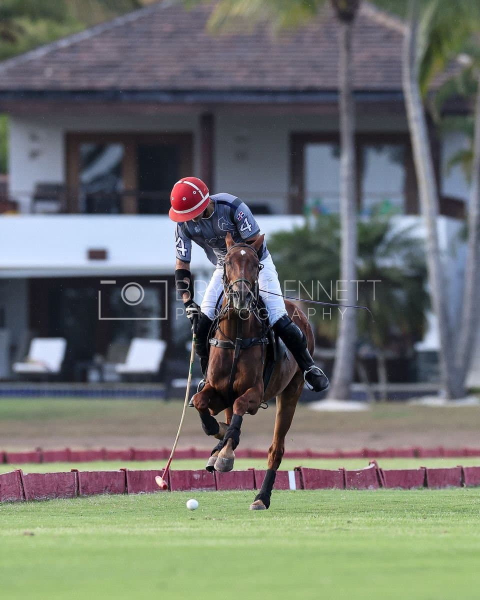 La Suiza and La Carbuccia play polo at Casa de Campo in La Romana, Dominican Republic on August 8, 2026. (Photos by Bryan Bennett)