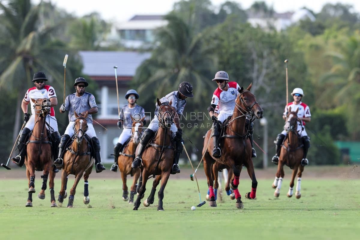 La Suiza and La Carbuccia play polo at Casa de Campo in La Romana, Dominican Republic on August 8, 2026. (Photos by Bryan Bennett)