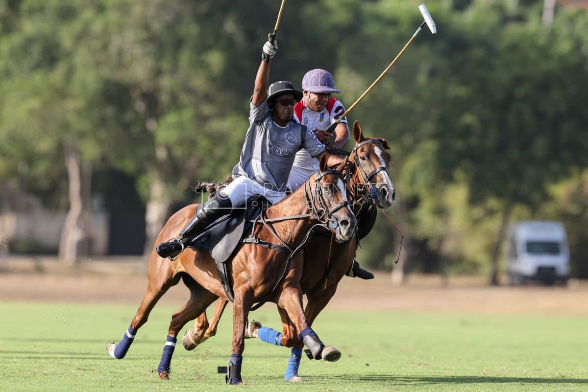 La Suiza and La Carbuccia play polo at Casa de Campo in La Romana, Dominican Republic on August 8, 2026. (Photos by Bryan Bennett)