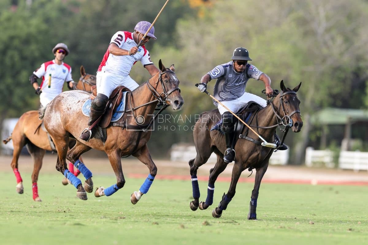 La Suiza and La Carbuccia play polo at Casa de Campo in La Romana, Dominican Republic on August 8, 2026. (Photos by Bryan Bennett)