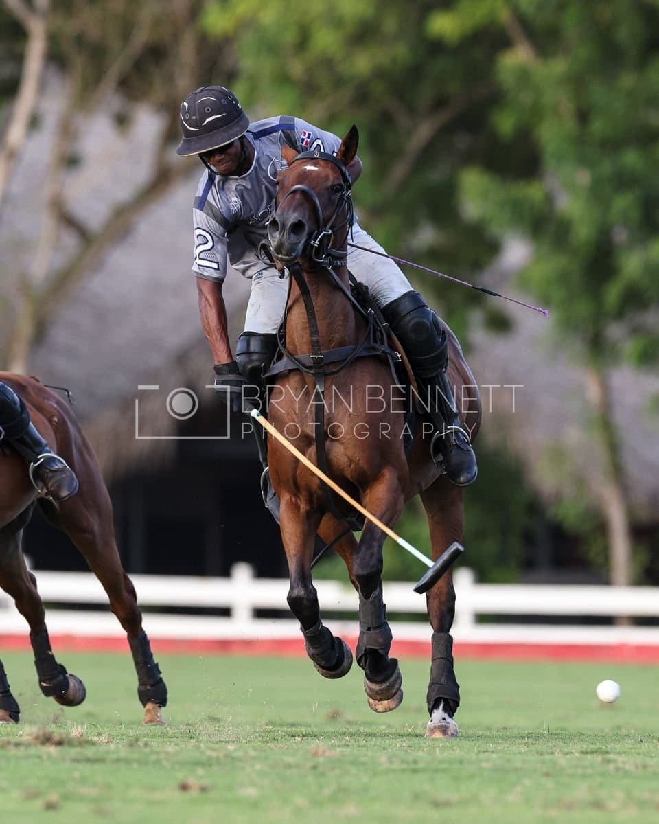 La Suiza and La Carbuccia play polo at Casa de Campo in La Romana, Dominican Republic on August 8, 2026. (Photos by Bryan Bennett)