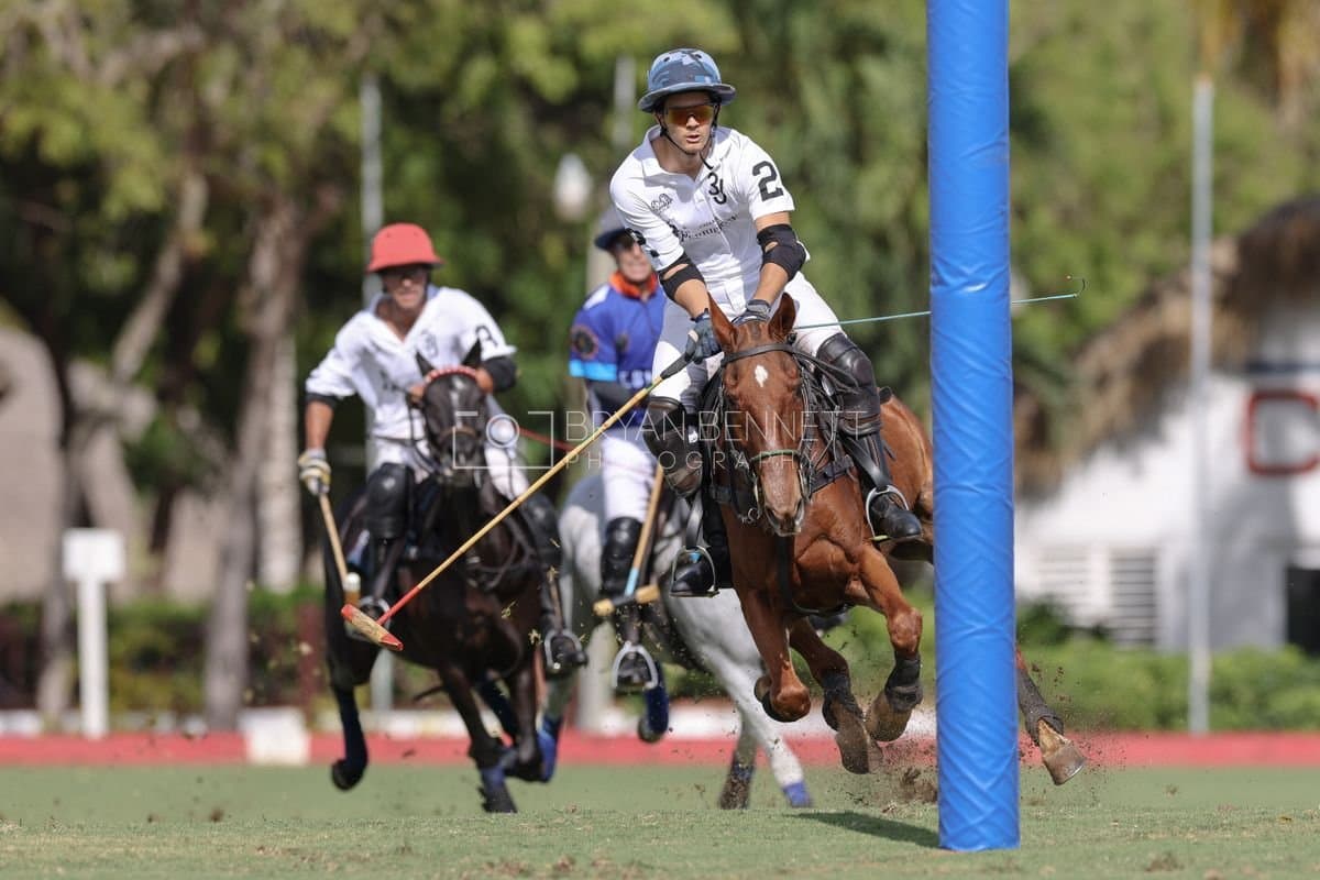 La Romanza 3J and La Espada Gulf play polo during the Copa Britanica at Casa de Campo Polo Club in La Romana, Dominican Republic on March 6, 2026. (Photos by Bryan Bennett)
