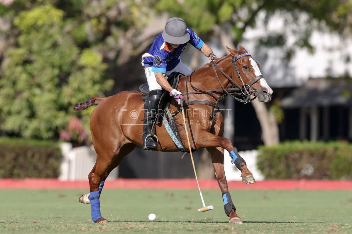 La Romanza 3J and La Espada Gulf play polo during the Copa Britanica at Casa de Campo Polo Club in La Romana, Dominican Republic on March 6, 2026. (Photos by Bryan Bennett)