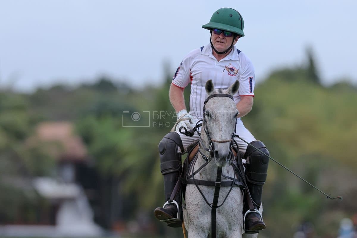 Lechuza Caracas and La Romanza 3J play polo during the Copa Britanica at Casa de Campo in La Romana, La Romana, Dominican Republic on March 1, 2026. (Photos by Bryan Bennett)