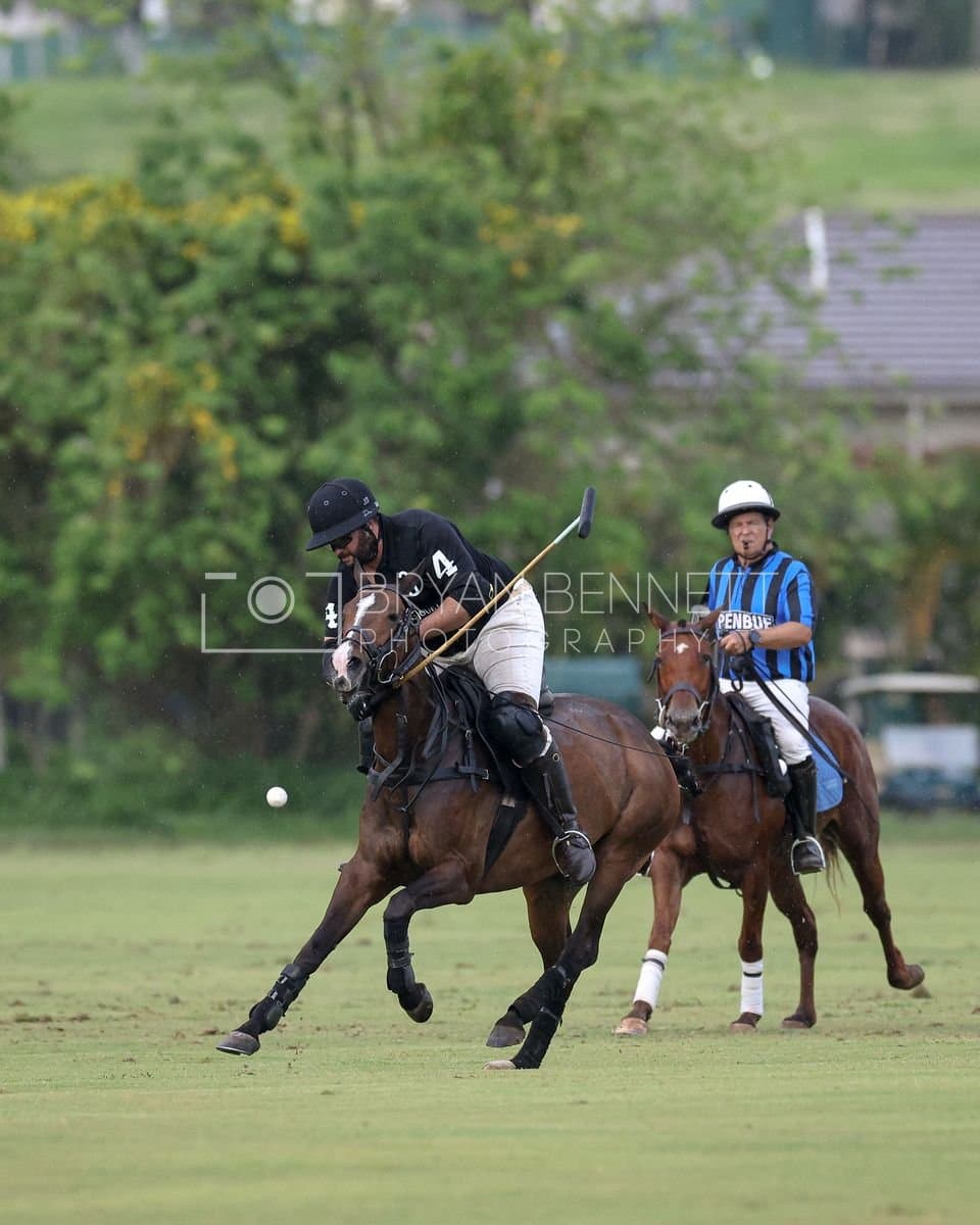 Casa de Campo and La Romanza 3J play polo during the Casa de Campo Challenge at Casa de Campo in La Romana, Dominican Republic on April 4, 2025. (Photo by Bryan Bennett)