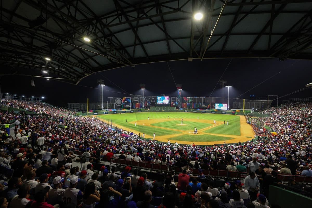SANTO DOMINGO, DOMINICAN REPUBLIC - MARCH 03: General view during an exhibition game between the Detroit Tigers and the Dominican Republic at Estadio Quisqueya on March 03, 2026 in Santo Domingo, Dominican Republic. (Photo by Bryan Bennett/Getty Images)