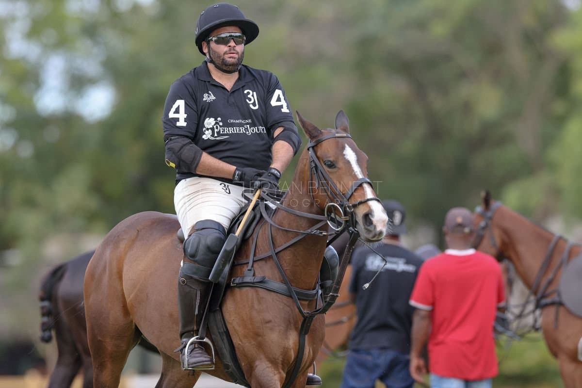 Lechuza Caracas and La Romanza 3J play polo during the Copa Britanica at Casa de Campo in La Romana, La Romana, Dominican Republic on March 1, 2026. (Photos by Bryan Bennett)