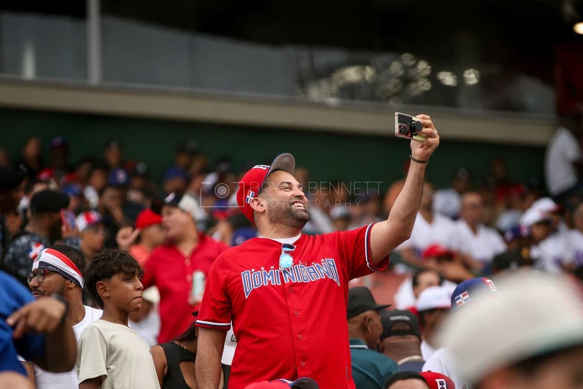 SANTO DOMINGO, DOMINICAN REPUBLIC - MARCH 04: A fan looks on during an exhibition game between the Detroit Tigers and the Dominican Republic at Estadio Quisqueya on March 04, 2026 in Santo Domingo, Dominican Republic. (Photo by Bryan M. Bennett/Getty Images)