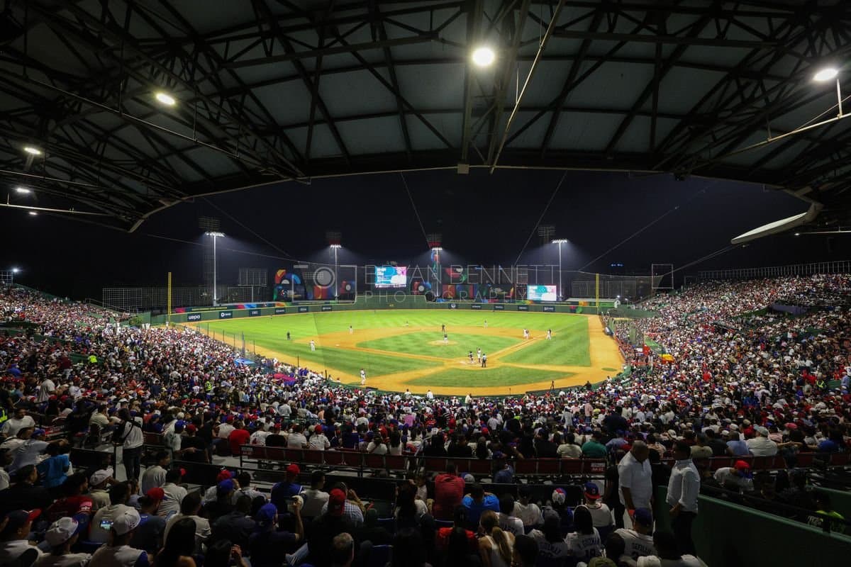 SANTO DOMINGO, DOMINICAN REPUBLIC - MARCH 03: General view during an exhibition game between the Detroit Tigers and the Dominican Republic at Estadio Quisqueya on March 03, 2026 in Santo Domingo, Dominican Republic. (Photo by Bryan Bennett/Getty Images)