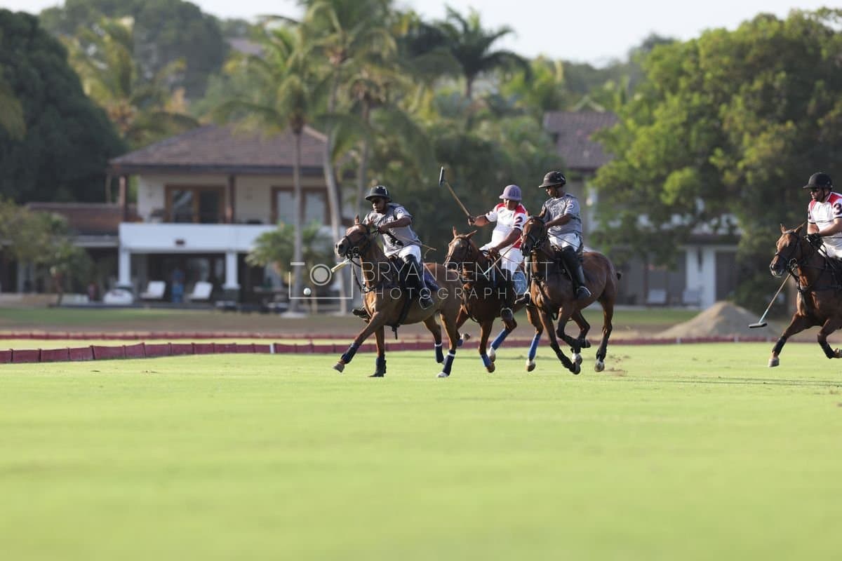 La Suiza and La Carbuccia play polo at Casa de Campo in La Romana, Dominican Republic on August 8, 2026. (Photos by Bryan Bennett)