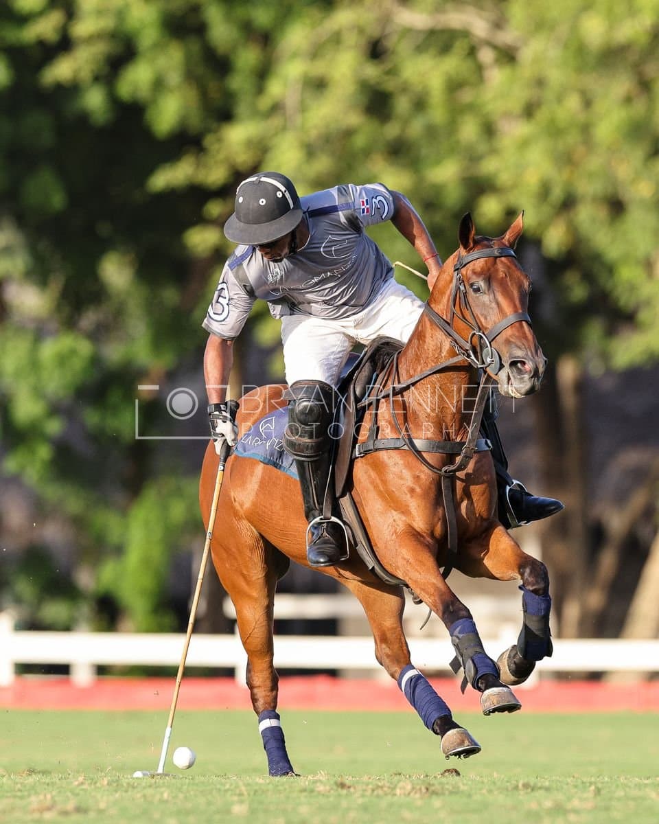 La Suiza and La Carbuccia play polo at Casa de Campo in La Romana, Dominican Republic on August 8, 2026. (Photos by Bryan Bennett)