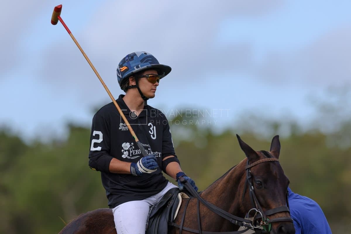 Lechuza Caracas and La Romanza 3J play polo during the Copa Britanica at Casa de Campo in La Romana, La Romana, Dominican Republic on March 1, 2026. (Photos by Bryan Bennett)