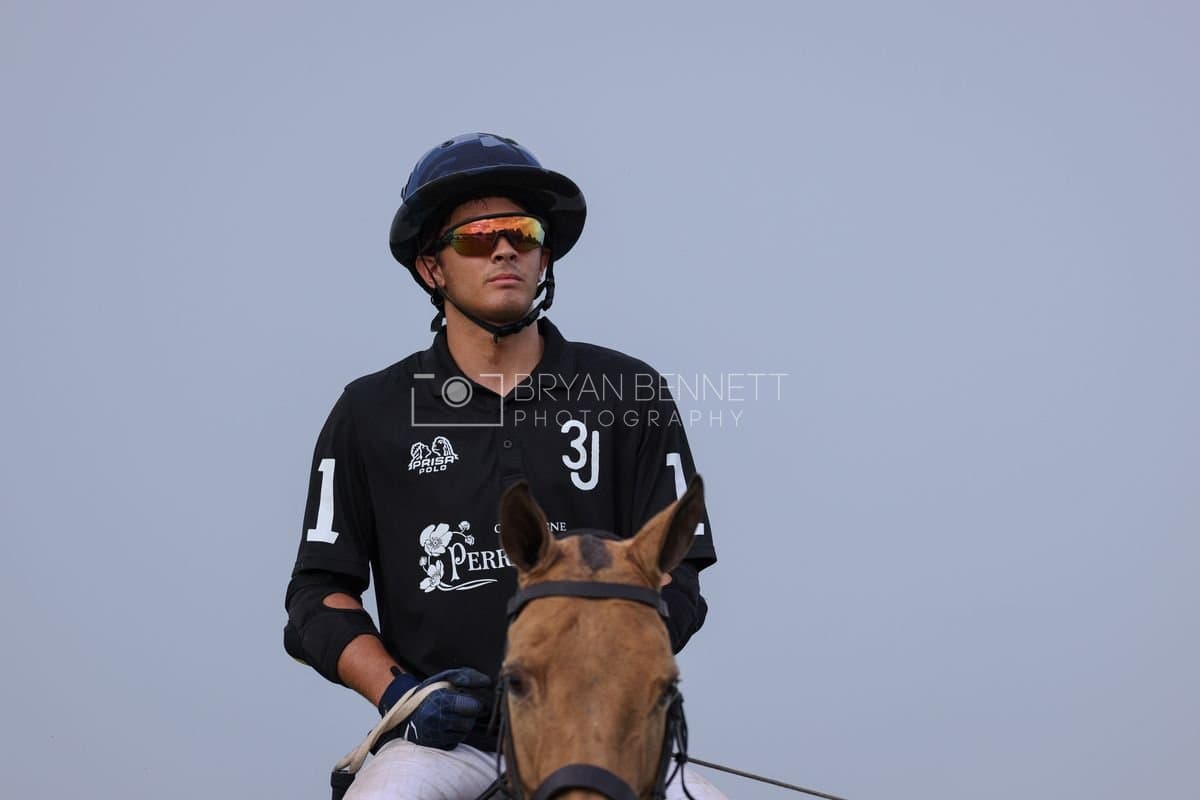 Casa de Campo and La Romanza 3J play polo during the Casa de Campo Challenge at Casa de Campo in La Romana, Dominican Republic on April 4, 2025. (Photo by Bryan Bennett)