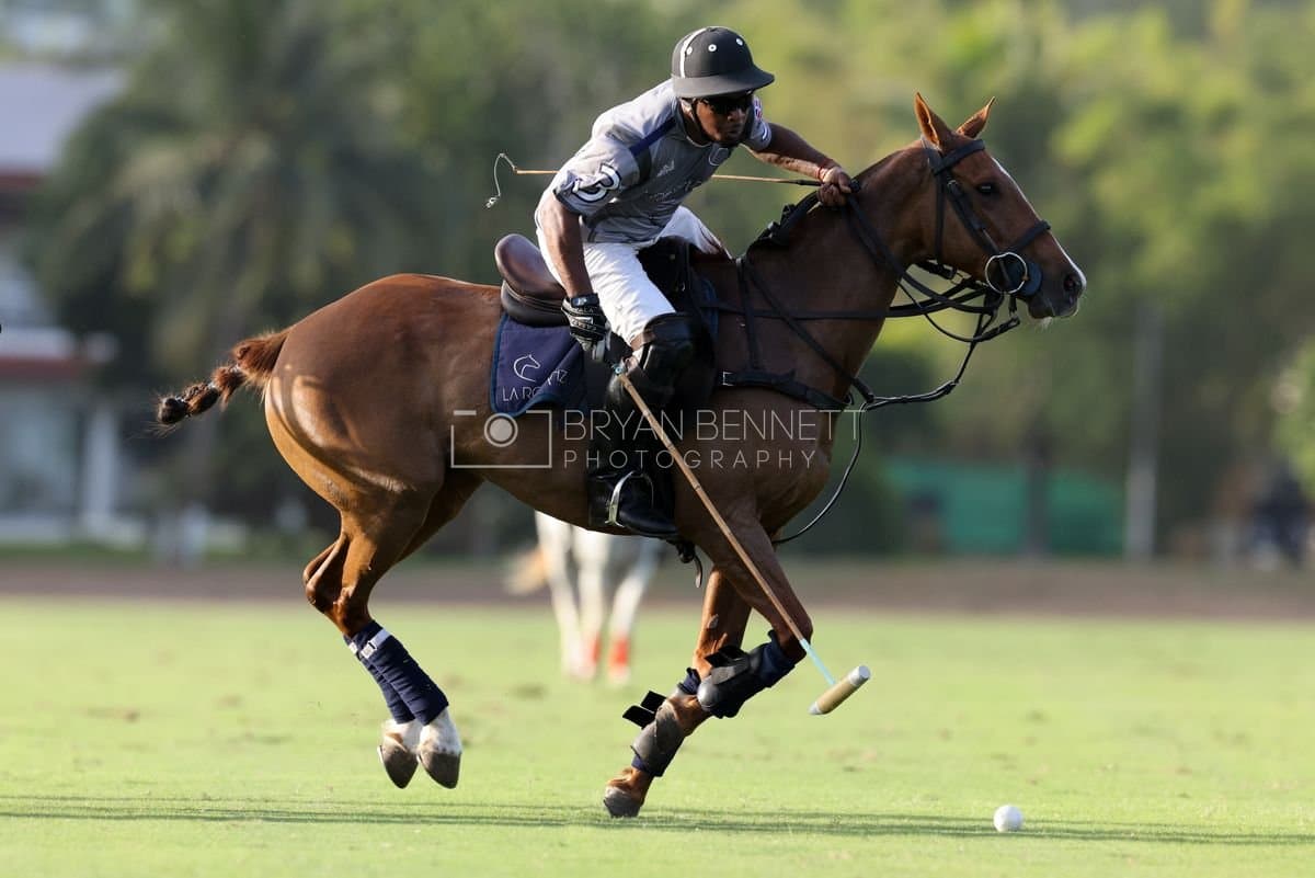La Suiza and La Carbuccia play polo at Casa de Campo in La Romana, Dominican Republic on August 8, 2026. (Photos by Bryan Bennett)