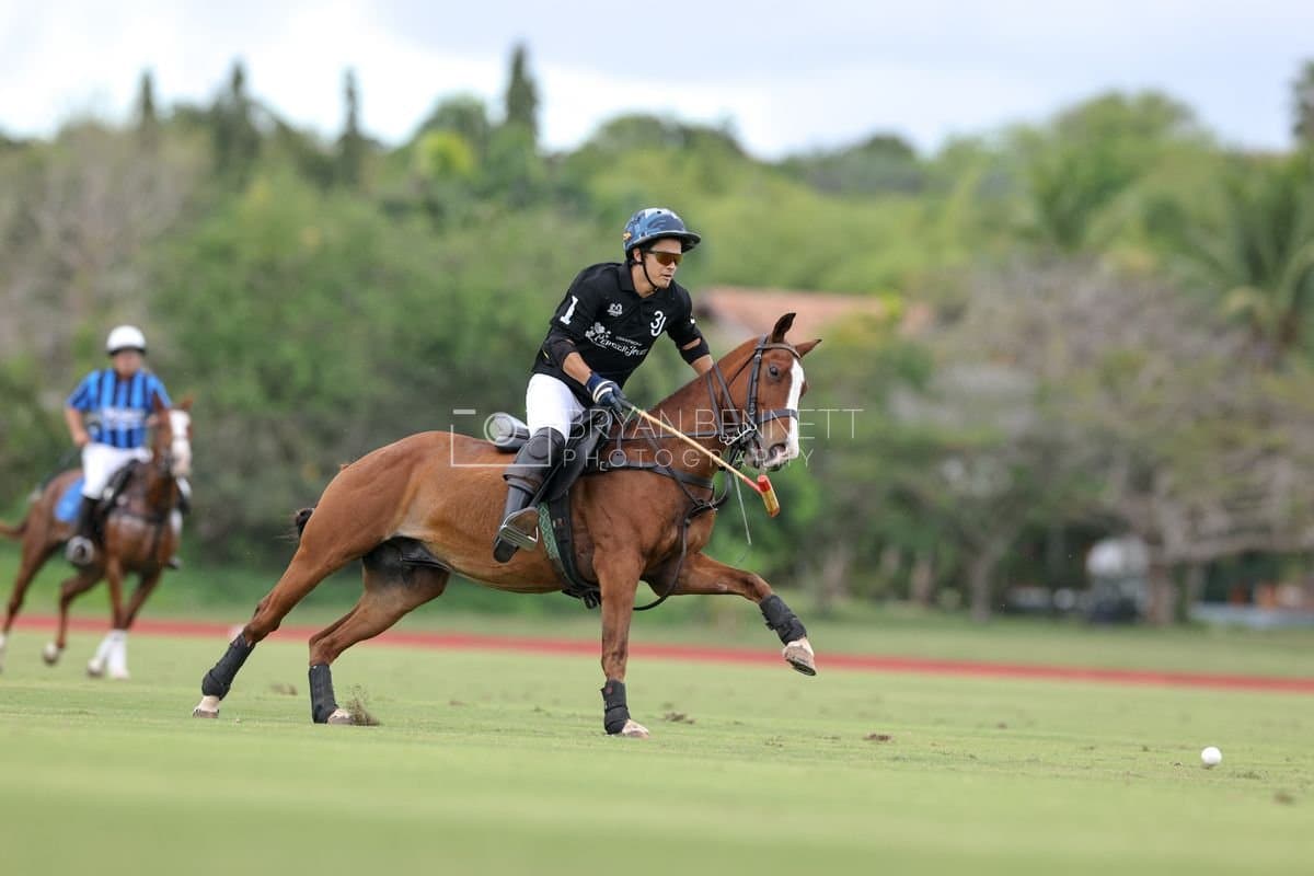 Casa de Campo and La Romanza 3J play polo during the Casa de Campo Challenge at Casa de Campo in La Romana, Dominican Republic on April 4, 2025. (Photo by Bryan Bennett)