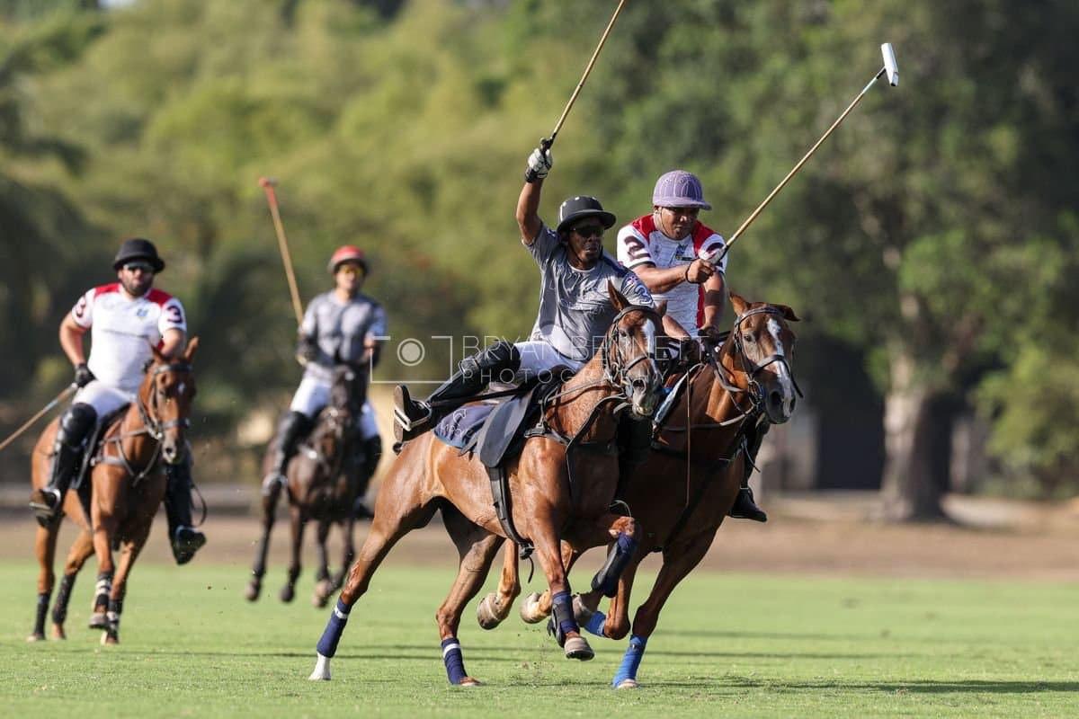 La Suiza and La Carbuccia play polo at Casa de Campo in La Romana, Dominican Republic on August 8, 2026. (Photos by Bryan Bennett)