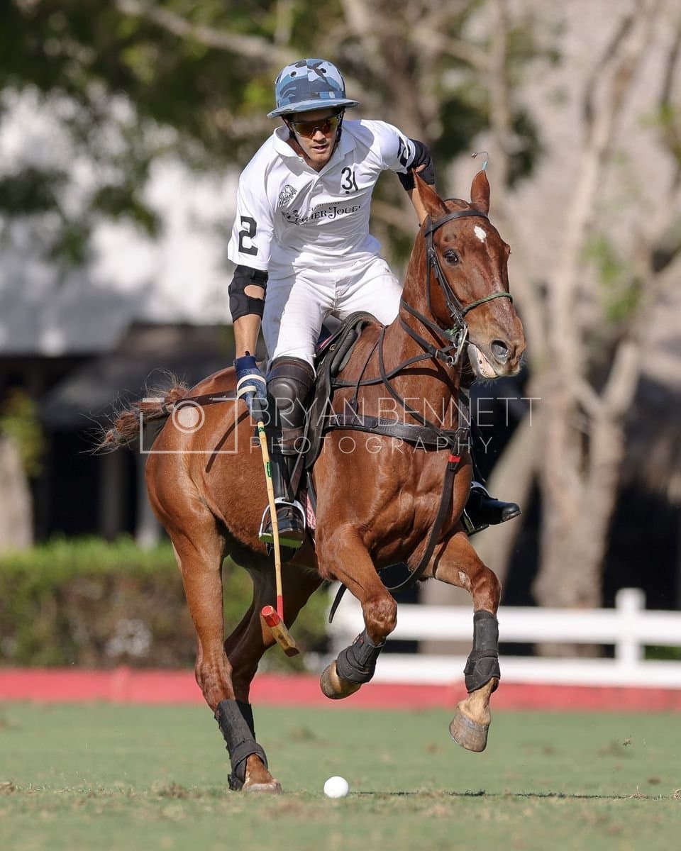 La Romanza 3J and La Espada Gulf play polo during the Copa Britanica at Casa de Campo Polo Club in La Romana, Dominican Republic on March 6, 2026. (Photos by Bryan Bennett)