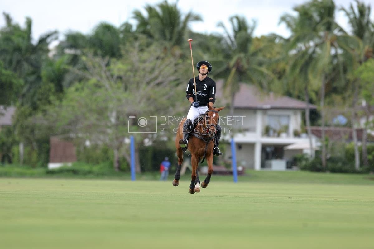 Casa de Campo and La Romanza 3J play polo during the Casa de Campo Challenge at Casa de Campo in La Romana, Dominican Republic on April 4, 2025. (Photo by Bryan Bennett)
