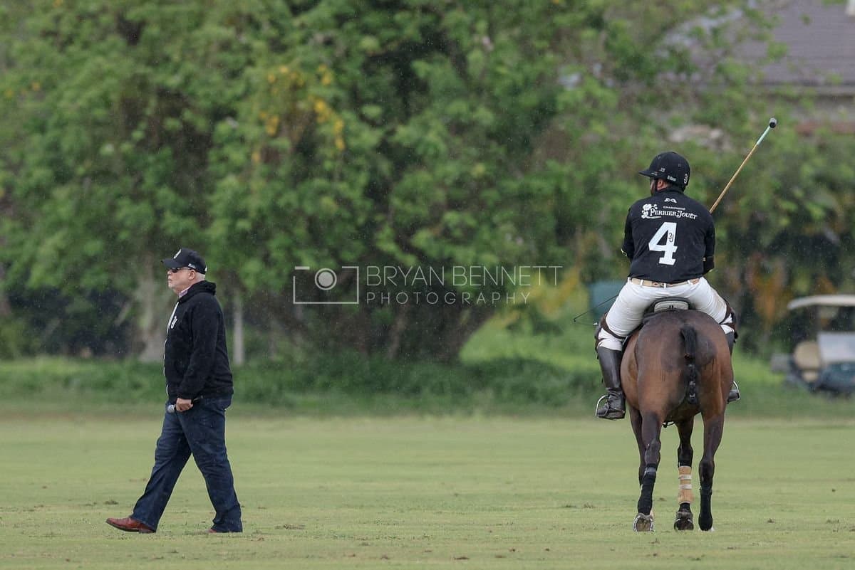 Casa de Campo and La Romanza 3J play polo during the Casa de Campo Challenge at Casa de Campo in La Romana, Dominican Republic on April 4, 2025. (Photo by Bryan Bennett)