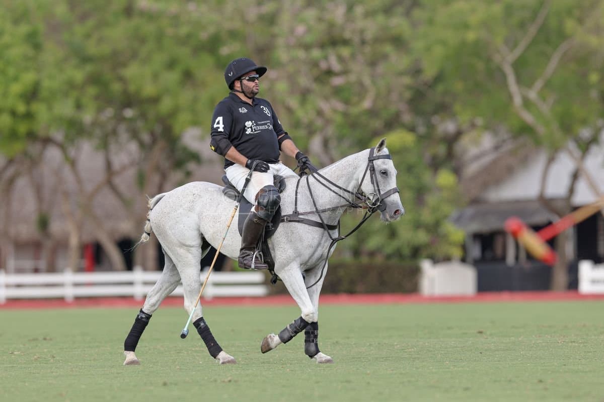 Lechuza Caracas and La Romanza 3J play polo during the Copa Britanica at Casa de Campo in La Romana, La Romana, Dominican Republic on March 1, 2026. (Photos by Bryan Bennett)