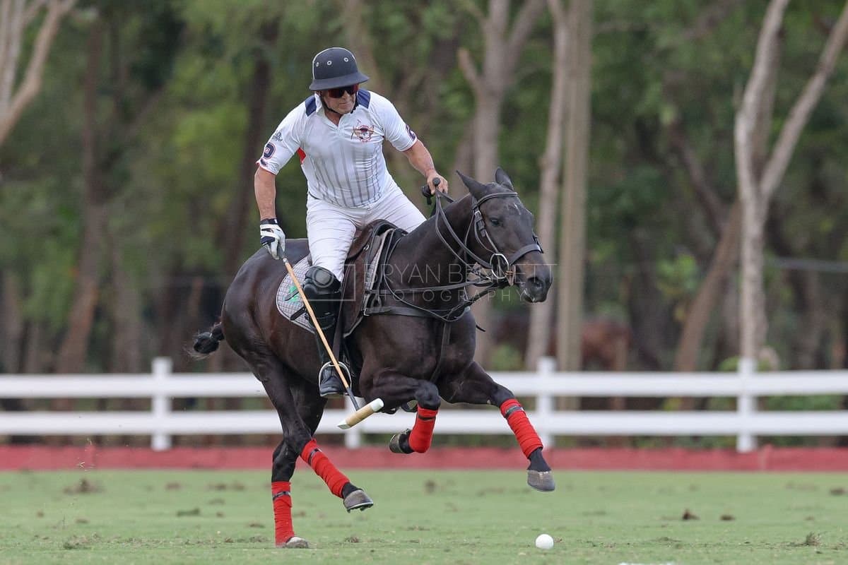 Lechuza Caracas and La Romanza 3J play polo during the Copa Britanica at Casa de Campo in La Romana, La Romana, Dominican Republic on March 1, 2026. (Photos by Bryan Bennett)