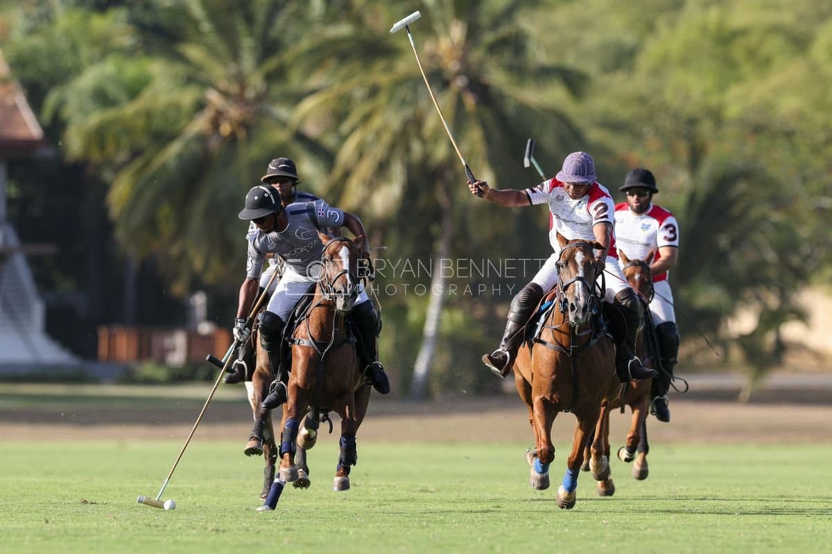 La Suiza and La Carbuccia play polo at Casa de Campo in La Romana, Dominican Republic on August 8, 2026. (Photos by Bryan Bennett)