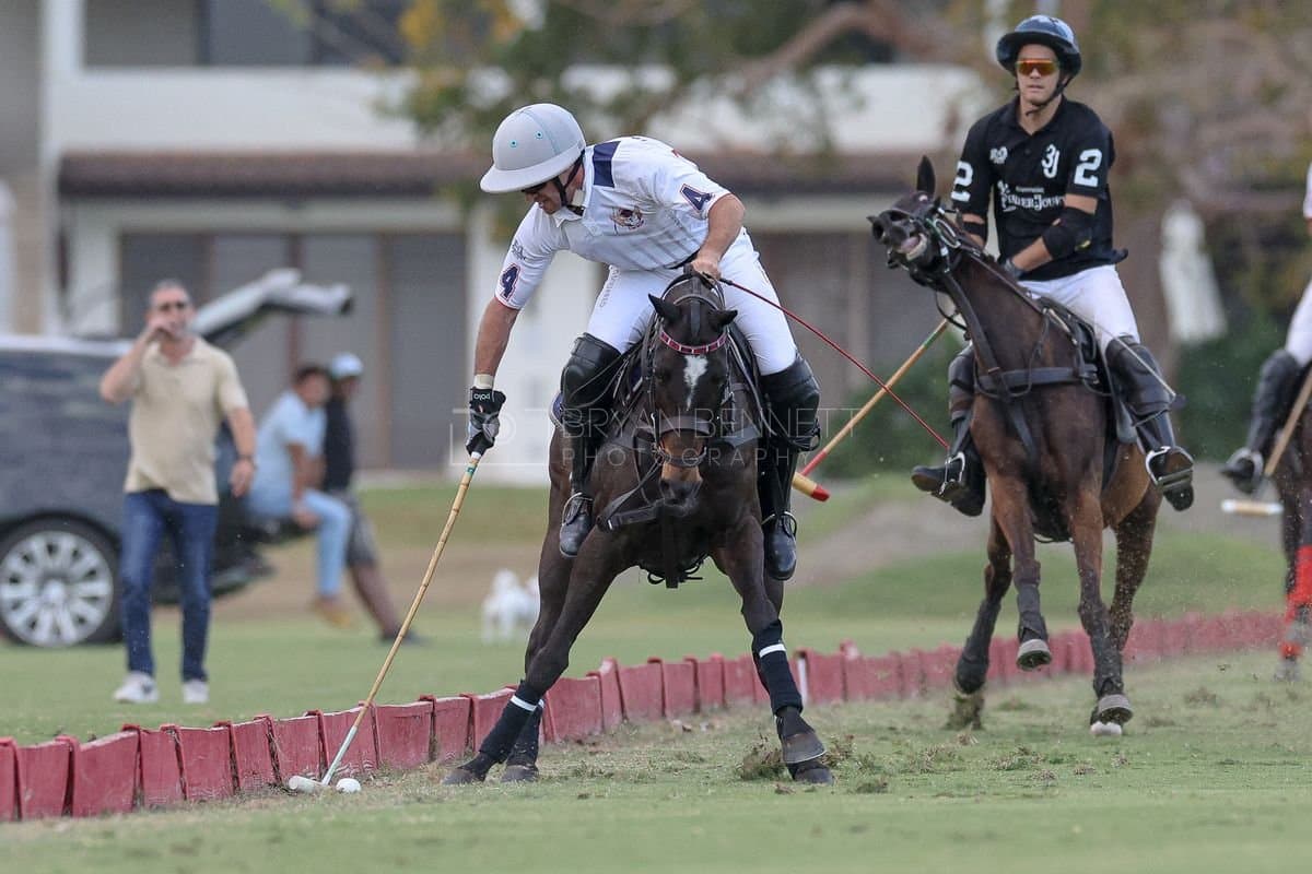 Lechuza Caracas and La Romanza 3J play polo during the Copa Britanica at Casa de Campo in La Romana, La Romana, Dominican Republic on March 1, 2026. (Photos by Bryan Bennett)