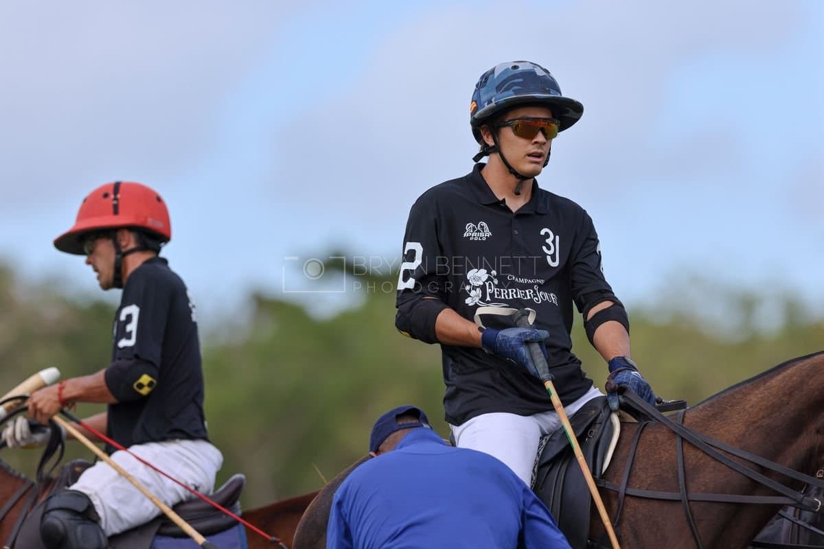 Lechuza Caracas and La Romanza 3J play polo during the Copa Britanica at Casa de Campo in La Romana, La Romana, Dominican Republic on March 1, 2026. (Photos by Bryan Bennett)