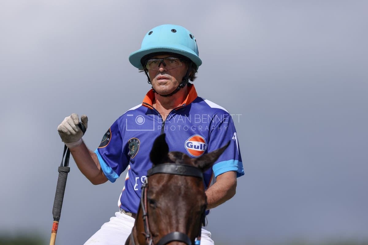 La Romanza 3J and La Espada Gulf play polo during the Copa Britanica at Casa de Campo Polo Club in La Romana, Dominican Republic on March 6, 2026. (Photos by Bryan Bennett)