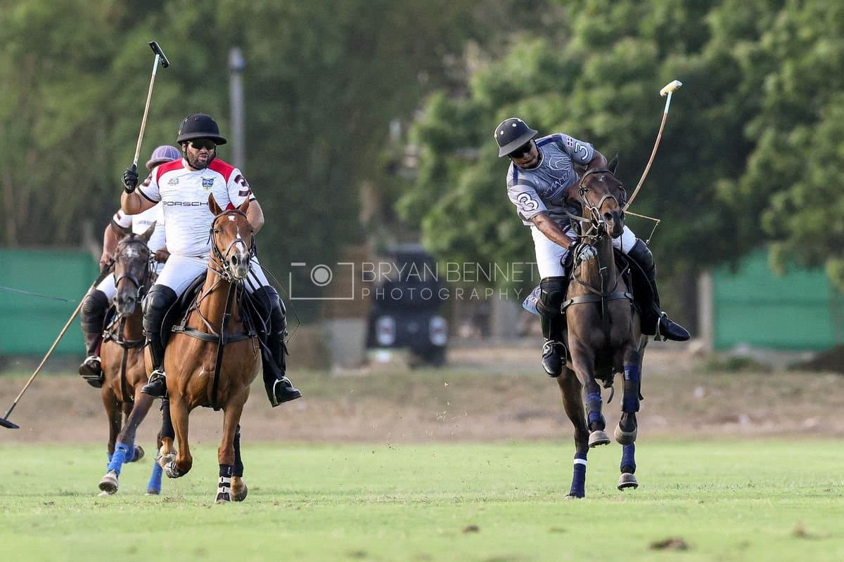La Suiza and La Carbuccia play polo at Casa de Campo in La Romana, Dominican Republic on August 8, 2026. (Photos by Bryan Bennett)