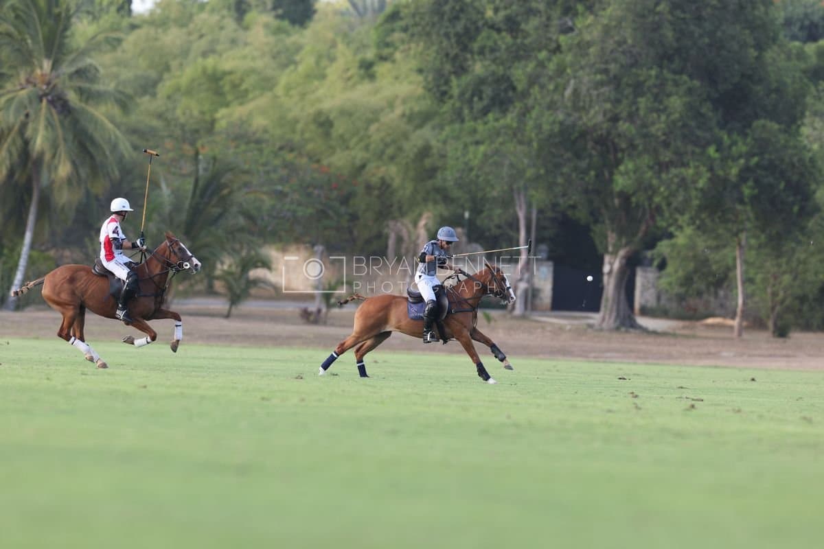 La Suiza and La Carbuccia play polo at Casa de Campo in La Romana, Dominican Republic on August 8, 2026. (Photos by Bryan Bennett)