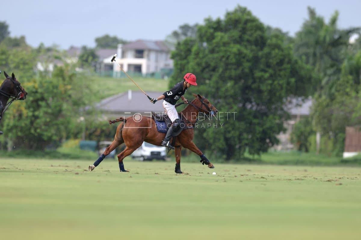 Casa de Campo and La Romanza 3J play polo during the Casa de Campo Challenge at Casa de Campo in La Romana, Dominican Republic on April 4, 2025. (Photo by Bryan Bennett)