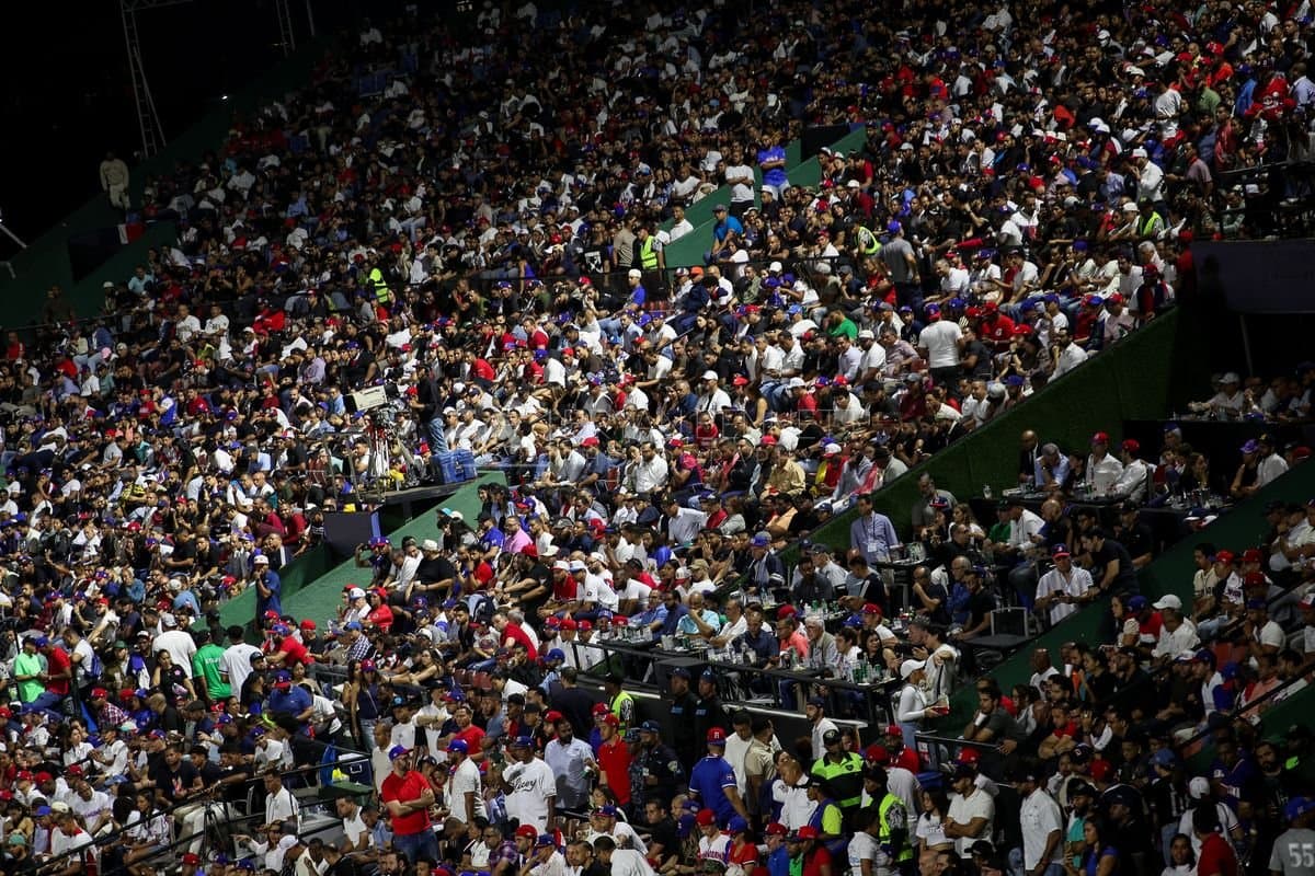 SANTO DOMINGO, DOMINICAN REPUBLIC - MARCH 03: General scene during an exhibition game between the Detroit Tigers and the Dominican Republic at Estadio Quisqueya on March 03, 2026 in Santo Domingo, Dominican Republic. (Photo by Bryan Bennett/Getty Images)