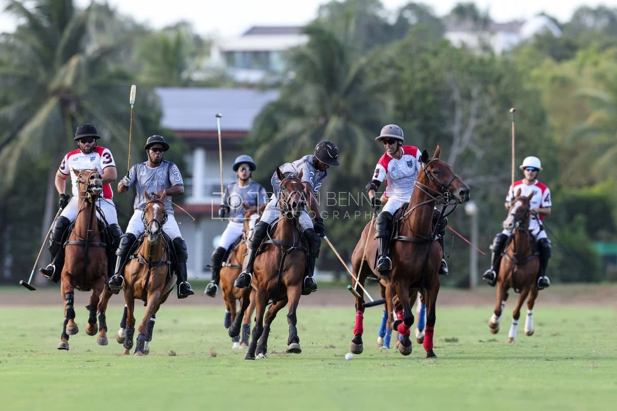 La Suiza and La Carbuccia play polo at Casa de Campo in La Romana, Dominican Republic on August 8, 2026. (Photos by Bryan Bennett)