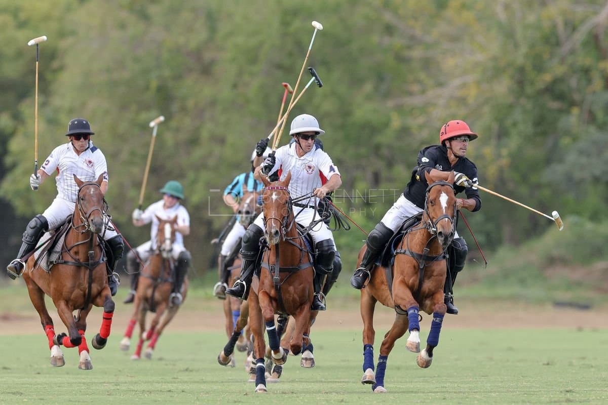 Lechuza Caracas and La Romanza 3J play polo during the Copa Britanica at Casa de Campo in La Romana, La Romana, Dominican Republic on March 1, 2026. (Photos by Bryan Bennett)